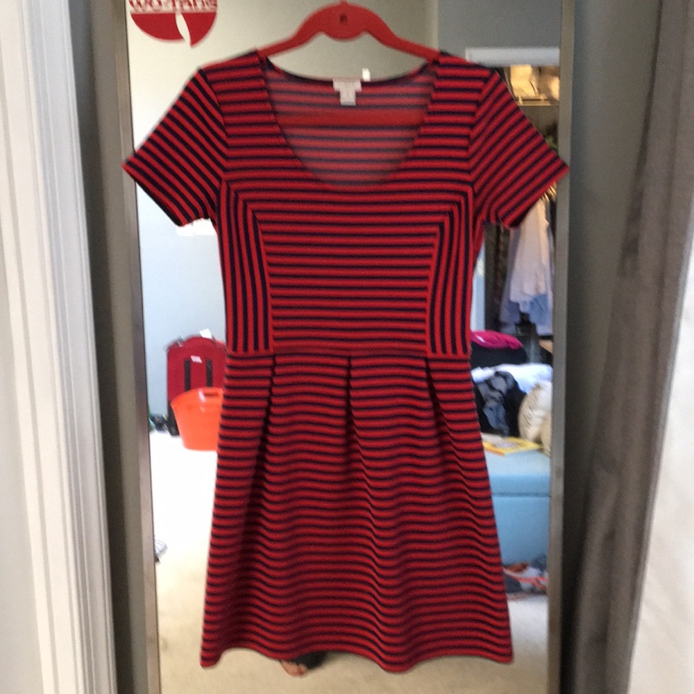 JCrew pleated front dress.